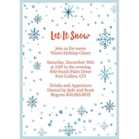 Let It Snow Invitations